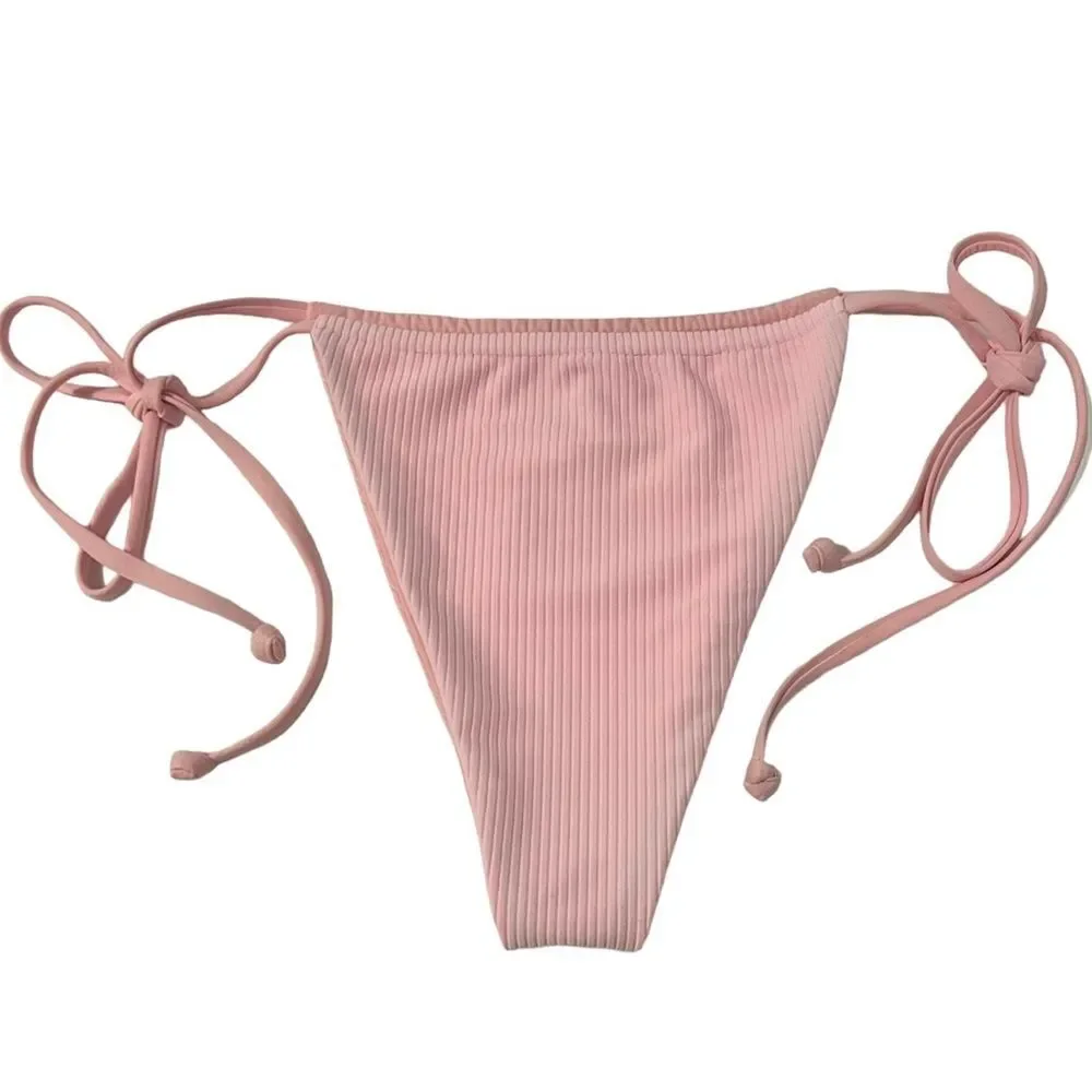 Frankie’s Bikini NWOT Sequoia Bikini Bottom in Rose Water Pink Size XL